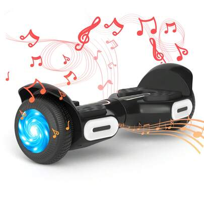 Hoverboard – Bluetooth Speaker, LED Lights, Up To 8.5 MPH, UL2272 Certified Self-Balancing Scooter For Teens,Brithday Gift, Halloween Thanksgiving Christmas Holiday Gift