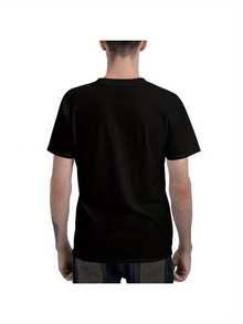 Herren Große Größen T-Shirt mit Latto Charakterdruck - Schwarz - Übersicht 2