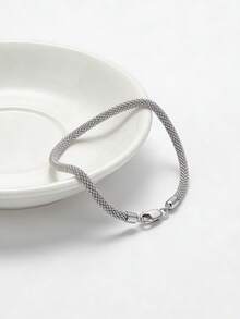 ORSA JEWELS 1 PC Genuine 925 Sterling Silver Popcorn Chain Bracelet Unique Women Hand Chain Gorgeous Jewelry For Birthday Party Christmas Gift - Silver - View 3