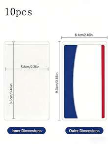 Ví đựng thẻ trong suốt mới, bảo vệ thẻ ID, thẻ ngân hàng, có thể bảo vệ thẻ bảo hiểm y tế, thẻ tín dụng, thẻ kinh doanh và thẻ an sinh xã hội mới của bạn! (Không bao gồm thẻ) - Nhiều màu - Xem 7