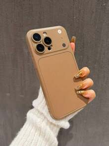 Burgundy Solid Color 2-In-1 Personalized Instant Change 17 Series Phone Compatible With 11 12 13 14 15 16 17 15 Pro 16 Pro 17 Pro And Other Models, Boyfriend/Girlfriend - Brown - View 10