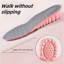 1 paire de semelles intérieures unisexes augmentant la taille, avec un rembourrage amortisseur complet, des insertions confortables pour les chaussures de sport, les chaussures décontracté et les baskets - Gris 3,5 cm - Voir 7