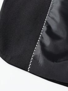 Single Men's Suit Jacket, Formal Business Attire, Valentine's Day Gift, Matching Family Outfits, Couple Outfits, Suitable For Weddings, Everyday Commuting, Meetings, And Formal Wear. Black Jacket, Long Sleeves, Unlined, Suitable For Spring And Autumn, Loose Fit, Casual Style, Single Button. - 黑色 - 查看 5