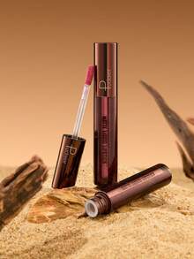 Pudaier Lip Gloss Matte - Tahan Lama, Tidak Luntur, Hasil Akhir Halus, Warna Cerah & Bersemangat - 02. Persik merah muda - View 8