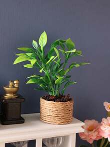 POKOJA LAND 1 件人造微型绿色植物装饰物、迷你盆栽植物、迷你模型娃娃屋配件 - 綠色 - 查看 9