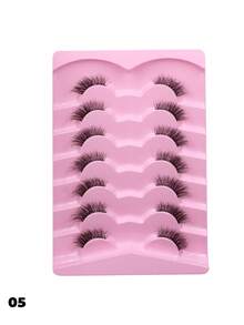 7 Pairs Natural Fluffy False Eyelashes, Cat Eye Lashes, Elongated Lashes, Suitable For Daily Wear, Strip Eyelashes - Cat Eye Lashes - View 9