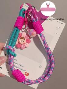Comfort Fit Multi-Element Lanyard 1pc Adjustable Wrist Strap Phone Lanyard Dual-Use Braided Cord Suitable For Outdoor Travel Hiking Prevent Loss Handheld Phone Chain Spring Gift - Multicolor - View 12