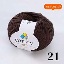 1卷50克100%纯棉纱线，适用于围巾、帽子、毛衣、外套等，颜色鲜艳，不起球、不褪色、不掉毛。 - 紗線 - 查看 24