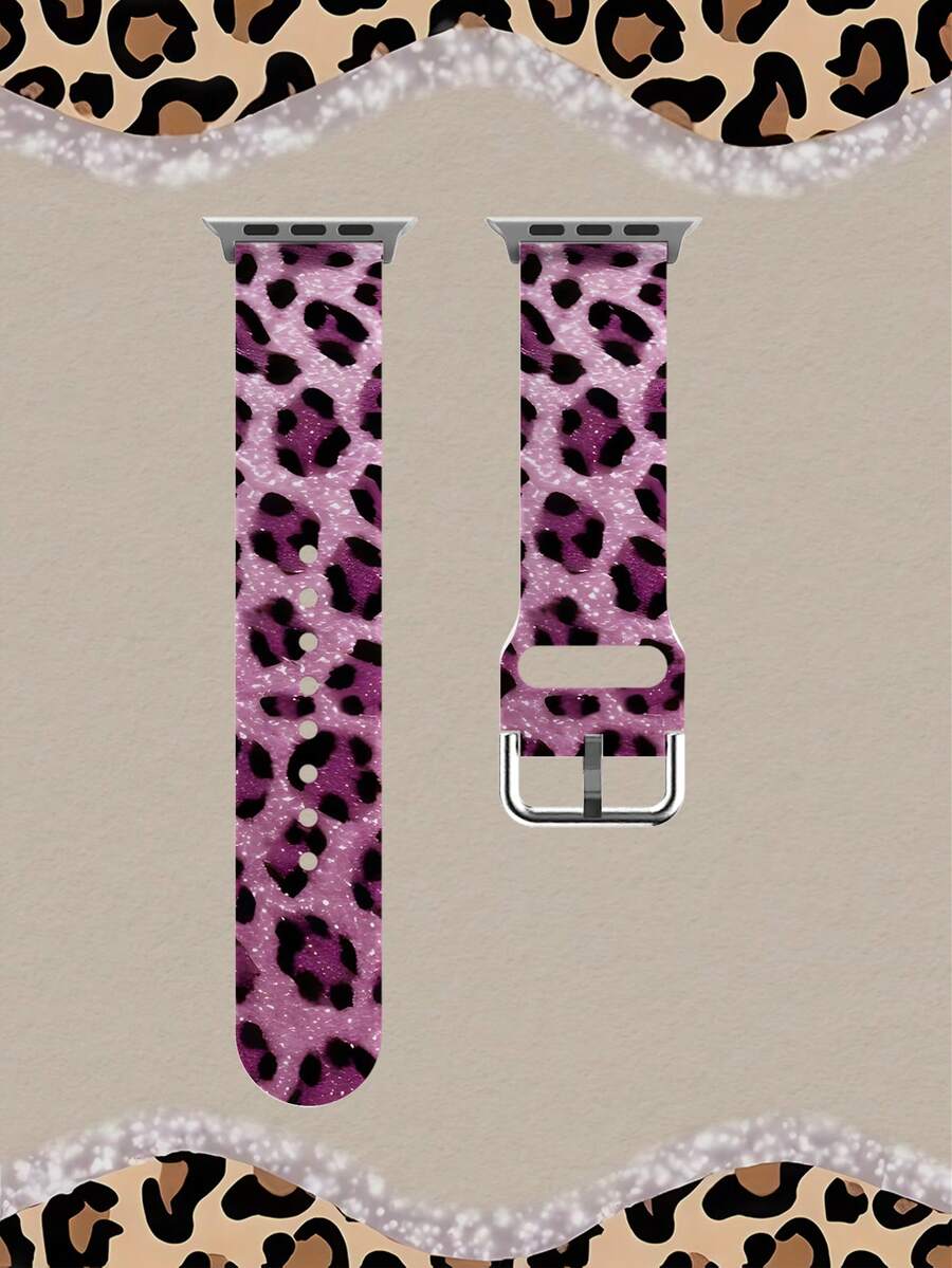 1 chiếc dây đeo cổ tay thay thế mềm mại, co giãn, thoáng khí với họa tiết da báo, tương thích với đồng hồ thông minh , Honor, kích thước 38mm 40mm 41mm 42mm 46mm 45mm 44mm 49mm, dây đeo đồng hồ silicon thời trang, thoải mái, tương thích với Apple Watch Ultra SE/11/10/9/8/7/6/5/4/3/2/1 - Nhiều màu - Xem 1