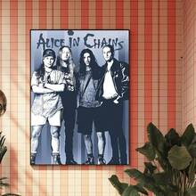 1张复古乐队A-Alice In Chains经典海报，现代防水高清海报，精美家居装饰，房间墙面装饰无框帆布画，卧室、客厅、走廊的理想礼物，墙面艺术，墙面装饰，生日毕业家居装饰，装饰品，无框 - 333 - 查看 37