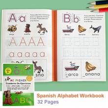 Lachilly Spanish Alphabet Handwriting Practice Book- 32 Pages Mi Primer, Preschool Spanish Learning ABC Alphabet Tracing Workbook For Kids, Trace Letters & Vocabulary - Multicolor - View 6