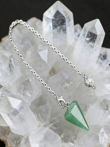 1/3/6/10pcs Natural Quartz Spiritual Healing , Used For Spiritual Divination, Cone-Shaped Quartz Crystal Necklace Jewelry - Multicolor - View 7