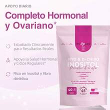 Inositol y D-colina en polvo | Proporción áurea 40:1 | Suministro para 135 días | MVPCARE con ácido fólico + vitamina D3 + zinc, suplemento dietético especializado para mujeres en polvo | Regula el equilibrio hormonal femenino, favorece la salud ovárica. - Tres bolsas - Ver 5