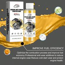 Engine anti-wear protection agent reduces noise, anti shake, rust and car maintenance engine protection agent - A - Ver 4