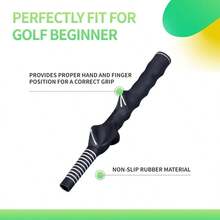 Right-Hand Golf Training Grip Golf Club Grip Teaching Right-Handed Practice Aid RH Practice Aid Golf Swing Trainer Accessories - màu đen - Xem 4