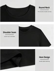 Cah Fih T-Shirt Fih Funny Mispelled Fish Meme T Shirt Cat And Fish Graphic Humor Tshirt Casual Short Sleeve Clothes Graphic Y2K - 黑色 - 查看 3