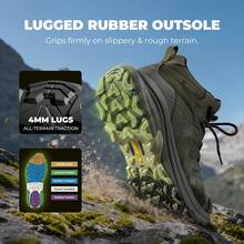 Men's Armadillo FieldLite PRO Waterproof Hiking Boots | Lightweight All-Day Comfort For Trekking, Camping & Climbing - Army Green - View 8