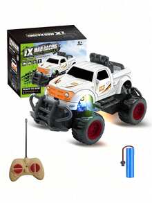 1 Peça Mini Carro Off-Road com Controle Remoto, Carro RC Mini Legal na Escala 1 Peça:43 para Meninos de 4-5-6-7 Anos, Adequado para Vários Carros RC de Acrobacias de Mesa, Carro Pequeno Durável Carro RC de Mesa Brinquedo RC para Crianças Caminhão RC Off-Road Presente de Natal, Presente de Aniversário, Halloween, Páscoa, Ação de Graças, Presente de Ano Novo, Adequado para Meninos e Meninas de 3-4-5-6-7-8-9-10-11-12 Anos Carro RC Off-Road (Branco/Vermelho/Amarelo/Azul) - Multicolorido - Visão 10