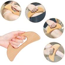 Wood Therapy Massage Tools 6-In-1 Massager Wooden Massager For Body Shaping Massage Tool Set - Apricot - View 4