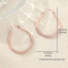 Copper Wire Wrapped Hoop Earrings, Copper Large Hoop Earrings, Rustic Style Jewelry, Large Hoop Earrings - Bronze - View 6