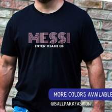 CF T-Shirt Soccer Shirt Football Fútbol Shirt Lionel Argentina Soccer Shirt Futbol Shirt MLS Shirt - 黑色 - 查看 1