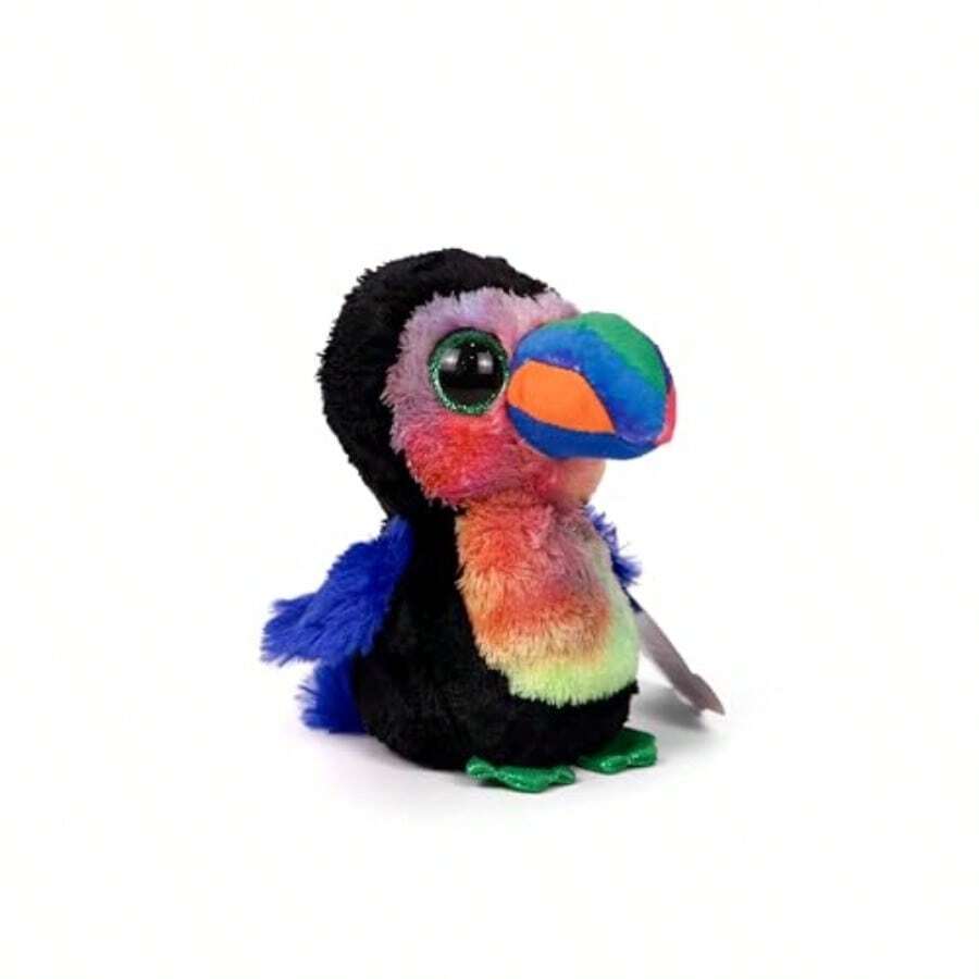 Peluches Minis Adorables de 20 cm Muñecos de Peluche con Ojos Grandes y Coloridos Juguetes Suaves y Esponjosos para s Regalos Divertidos y Coleccionables Uniconrio Arco - Tucán - Ver 1