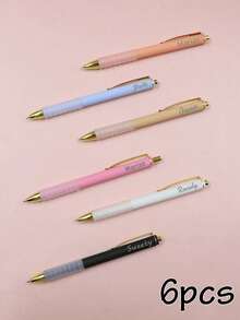 Custom Gel Pens With Name, Five-Pointed Star Pen, Personalized Teacher Pens, Customized Ballpoint Pen, Customizable Gifts, , Anniversary, Graduation Gifts, Gifts, Birthday Gifts, Daily, Student, School, Friend, Boy, Girl, Home, Office - Style a - View 30