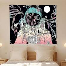 Skull Art Tapestry Large Wall Hanging For Bedroom Living Room Gothic Decor - Nhiều màu - Xem 2