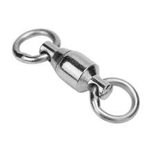 40 x Durable Stainless Steel Fishing Swivel Snap Connectors Lure Tackle Tools (0#40pcs) - Plateado - Ver 7