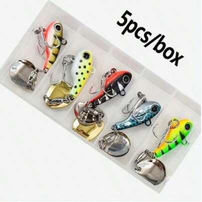 5g/8g/11g/14g/17g/20g Lure Bait Mini Ugly Fish VIB Sequins, Sinking Rotating Vibrating Sequins Bionic Lure Bait