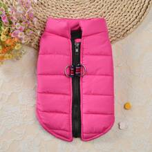 Waterproof Pet Jacket Winter Warm Puppy Clothes Puppy Cat Vest Pet Soft Coat Cold Weather Christmas Gift - Màu Hoa hồng đỏ - Xem 10