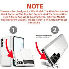 Ốp lưng điện thoại có khe đựng thẻ và ví, tương thích với Galaxy S23 S22 S21 S20 S24 S25 FE S24 Ultra Plus A55 A56 A36 A16 A17, chống sốc và chống rơi vỡ. - trắng - Xem 8