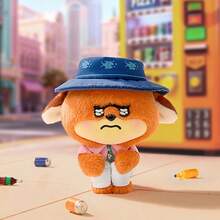 Miniso Disney Zootopia Judy/Nick Kneeling Worried Diary Blind Box Pendant - Made Of Vinyl And Plush Dual Materials, Cute Kneeling Pose, Ring Design, Can Be Used As Bag/Key Decoration, Desktop Decor, Blind Box Collection, Birthday Gift (Random 1 Piece Shipped) - Multicolor - View 7
