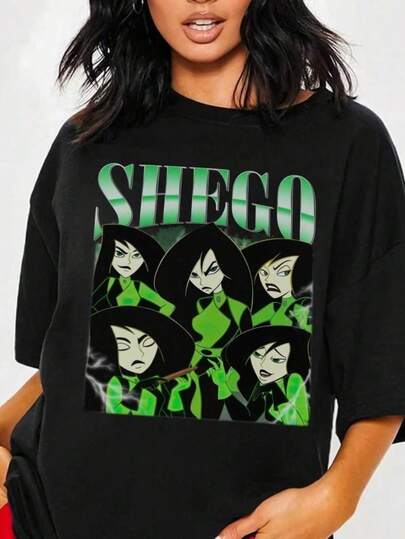 Shego Shirt | Shego Bootleg Shirt | Vintage Shego  Shirt |  Shirt | Magic Kingdom Fashionable And Minimalist,  And Cool, Millennium Themed, 100% Pure Cotton T-Shirt