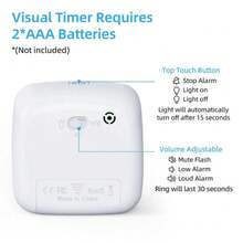 1pc 60 Minute Visible Timer, Square Countdown Alarm Clock, Super Quiet For Kitchen, Study Room, Self-Discipline - Alarm Clock Timer - View 10