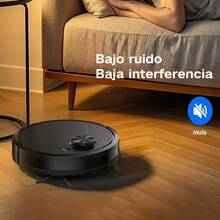 3 en 1 Aspiradora robótica todo en uno, equipada con cepillo recolector de polvo, succión ultra potente, diseño ultrafino y ultrasilencioso,el gran aliado para la limpieza doméstica - Negro - Ver 7