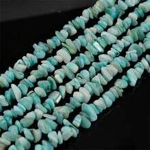 1 pieza Hebra de cuentas de piedra de concha de colores de 8X5mm, cuentas sueltas de estilo hawaiano de playa de verano para pulsera, collar, accesorios de llavero DIY hechos a mano - Conchas y grava - Ver 15