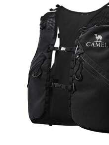 CAMEL CROWN 可折叠大容量旅行背包，短途旅行及健身收纳包 - 幻影黑 - 查看 3