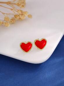 1 Đôi bông tai hình thánh giá nhỏ sang trọng đính đá Zirconia, kiểu dáng thanh lịch, phù hợp để đeo hàng ngày và đi làm. - trắng - Xem 1