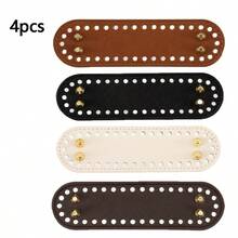 4 colores 18*5cm Ovalado Hecho a mano Crochet Fondo plano, Accesorios para hacer bolsos y carteras DIY - Multicolor - Ver 9
