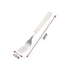 1 pieza de cuchara y tenedor de acero inoxidable, de excelente durabilidad, portátil y fácil de almacenar, que se adapta perfectamente a todo tipo de comidas como arroz, fideos, ensaladas y otros platos variados, ideal para una amplia gama de escenarios como comidas diarias, desplazamientos al trabajo, actividades de fitness y campings al aire libre, capaz de satisfacer las diversas necesidades de alimentación en cada ocasión, con múltiples modelos disponibles para elegir. - 103440 Blanco - Ver 6
