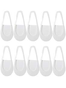 1/5/10 Pairs Of Spring And Summer Women's Socks Ultrathin Breathable Invisible Half Feet No Show Low Cut Boat Socks Invisible Ice Skil Sock Ladies Sokken - Multicolor - View 14