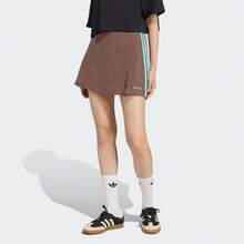 Adidas Originals 女士修身梭织休闲运动迷你裙 JX5305 - 棕色 - 查看 2