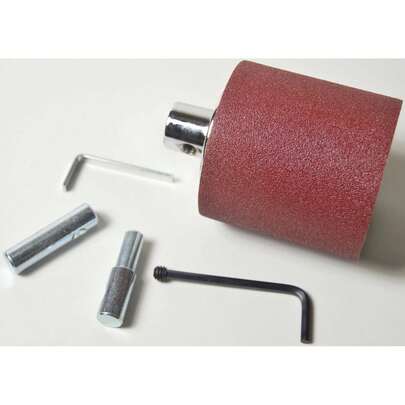 Drum Sander 75 X 75 Mm Pillar Drill Lathe, Bench Grinder Mounted Sander Leather