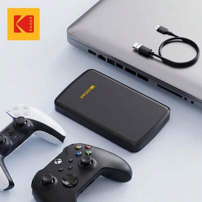 Kodak 코닥 외장 하드 드라이브 P150 500GB 1TB USB3.0 HDD 휴대용 하드 드라이브 PlayStation PS4/PS5 Xbox Mac PC에 완벽
