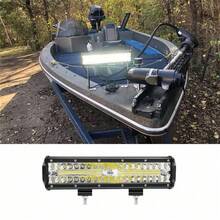 12-calowy trzyrzędowy pasek świetlny LED, lampa terenowa LED, DC12V-DC24V - Trzyrzędowy pasek świetlny LED - Zobacz 9