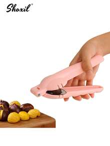 shoxil 1pc Plastic Chestnut Opener, Chestnut Peeler, Serrated Edge Walnut Cracker, Easy Peeling Cross Cutting Chestnut Shell Removal Tool, Household Walnut Clip, Kitchen Tools - Nut Cracker - View 4