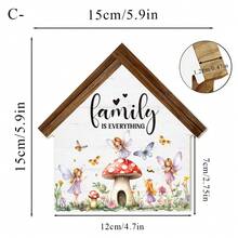1/3件装木制小屋造型装饰品，春季童话设计，饰有精灵和小鸟图案，适合装饰书桌、卧室、橱柜、拍照道具或作为乔迁礼物 - 房子擺飾 - 查看 10