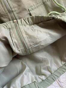Women's Windbreaker Bomber Jacket - 淺綠色ZY1003 - 查看 2