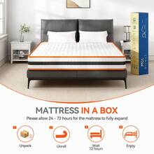 Hybrid Memory Foam & Spring Mattress | Medium Firm Feel With Open Coil Support | Orthopaedic Comfort & Pressure Relief | Hypoallergenic - Multicolor - View 7